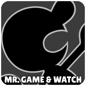 Mr Game and Watch Character Icon Super Smash Bros Ultimate